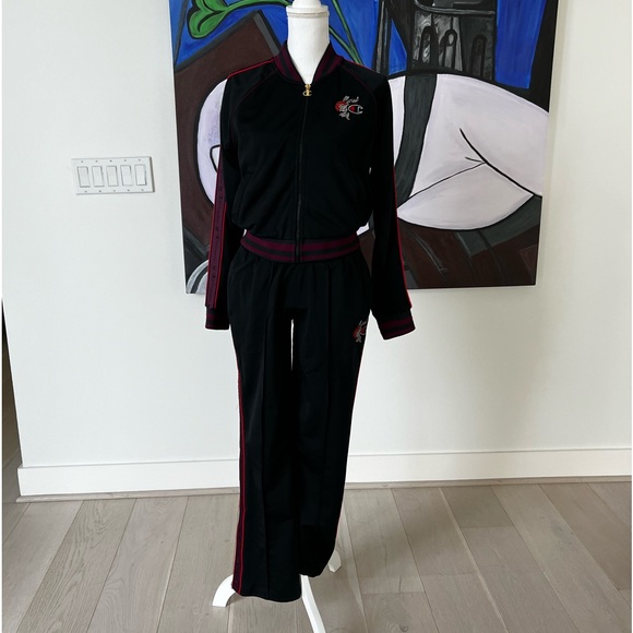 Champion Women’s Block Floral Logo Tracksuit Jacket and Pants size S-XS - Picture 4 of 16